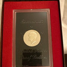 1971 S Proof Eisenhower $1 Dollar 40% Silver Type 1 US Mint Packaging picture