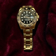 Relax Substitute GMT 40mm Automatic Yellow Gold PVD Early Logo Watch picture