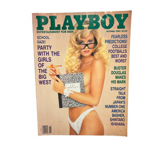Rare Vintage Playboy Magazine October 1990 Melissa Evridge Girls of Big West picture