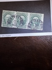 Set Of 3 US Scott 35, Ten Cents green, Washington, 1857-61, G+ cat $475 picture