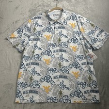 West Virgina Shirt Mens 3XL Reyn Spooner Polo Golf Stretch Floral Hawaiian AOP picture