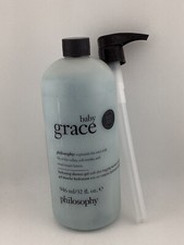 Philosophy Baby Grace 3-in-1 Shampoo, Bath & Shower Gel 32 oz Sealed + Pump picture