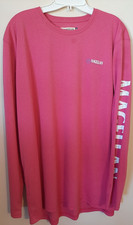 Magellan Outdoors Fish Gear Shirt Long Sleeve Pullover Spellout Pink XL --NWOT picture