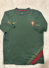 Vintage 2005 2006 Nike Portugal Training Jersey Sphere Dry Green Mens Large picture
