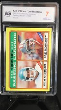 1986 1985 Topps Passing Leaders Ken O'Brien / Joe Montana  picture