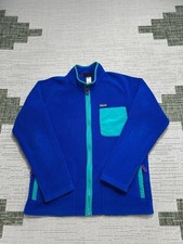 Patagonia Karstens Synchilla Jacket Mens Medium Blue Full Zip Fleece picture