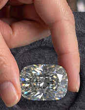 CERTIFIED 6.25 Ct Earth-Mined Natural Gray Diamond  Cushion LOOSE VVS1/ 11.8 mm picture