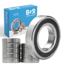 BGR 10 pcs 6205 2RS C3 EMQ PREMIUM Double Rubber Sealed Ball Bearing 25x52x15mm picture