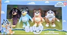 New Bluey & Friends Plush Gift Set Bingo Snickers Winton 4 Character Box picture