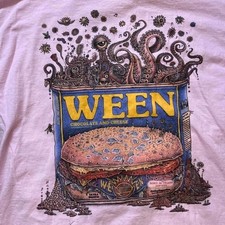 Ween Vintage 90s Alternative Rock Band Light Pink Shirt picture
