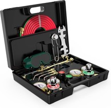 Oxy-Acetylene Cutting Torch Kit with Regulator, Nozzles, Hose & Goggles picture