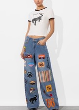 Alice Olivia X BRONCO JEAN TRISH Size 26 $795 picture