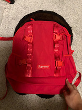 Supreme Red Backpack Logo Accent Unisex Adults Hiking Pack New with Tags picture