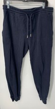 Mr P. Mens Navy Drawstring Elastic Waist Sweatpants sz L picture