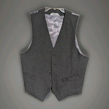 Haggard H26 Men's Charcoal Gray Vest Size 40 Large  picture