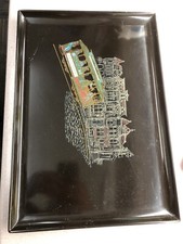 Couroc Inlaid San Francisco Trolley Rail Car Washington Jackson Streets Tray H1e picture