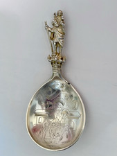 Antique Marius Hammer Norway Baptism / Christening Spoon 830 Silver Hallmarked picture
