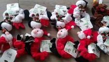 10X Claire's girls hair tie ponytail holder barrette Santa, snow man, rain deer picture