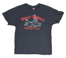 Harley-Davidson Mobile Bay Attitude Included Black Short Sleeve T-Shirt Men's XL picture