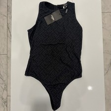 Fendi x SKIMS High Neck Bodysuit Black New Size XL picture