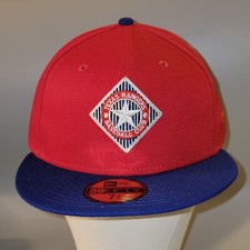 Texas Rangers 1994 Logo New Era 59FIFTY Hat Club Exclusive Red Royal Hat Sz 7 ⅝ picture
