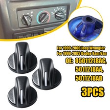 3X Control Knob Fan Speed Heater A/C NEW Fit 1999-03 Dodge Ram 1500 2500 3500 picture