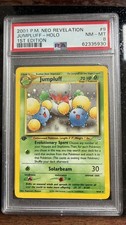2001 POKEMON NEO REVELATION 1ST EDITION #9 JUMPLUFF-HOLO PSA 8 SWIRL 💫 picture