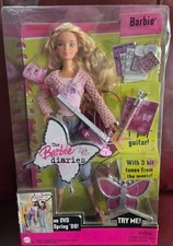 VTG 2005 The Barbie Diaries Barbie Doll Guitar Butterfly Amp H7588 NIB NRFB picture