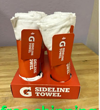 Gatorade Sideline Gym Towel Set Of 4 White Logo 16 x 25 in Sideline picture