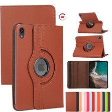 Fr iPad Mini 7th Gen 2024 A17 Pro A2995 Rotating Stand Case Flip Leather Cover- picture