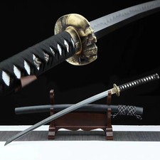 41'' Handmade Katana Japanese Samurai Sword T10 Steel Clay Tempered Razor Sharp picture
