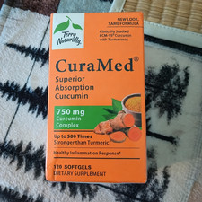 1PCs Terry Naturally CuraMed Curcumin Softgels 120 Count New picture