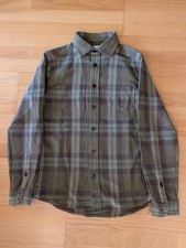 NEW Indi + Ash AMES Work Shirt Mens Medium (2)  Handwoven Plaid Button Up Forest picture