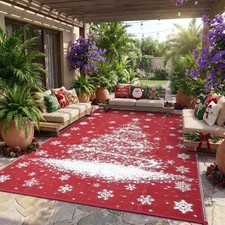 8x10/9x12/18/10x14/20FT Christmas Outdoor Mat Patio Rug Plastic Straw Waterproof picture