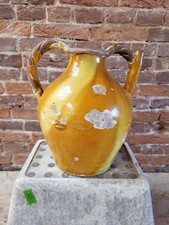 Antique French 19th Century Orjol cruche, featuring twisted handle form,  H33cm picture