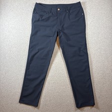 Lululemon Men’s ABC Performance Navy Blue Pants Sz 34 (34x30) Preppy Golf  picture