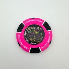 Harley-Davidson Mobile Alabama Bay Poker Chip Casino Token Collectible Pink picture