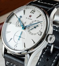 Classic Polit Leather Seagull Movement 1963 Sapphire Auto Mechanical Star Watch picture
