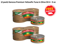 New Genova Premium Yellowfin Tuna in Olive Oil 4 X 2 = 8 cans picture