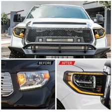 VLAND Full LED Headlights For Toyota Tundra 2014-2021 w/Sequential Turn Signals picture