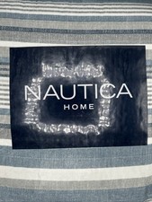 NEW Nautica-Jettison Grey, Quilt Set With Two Matching Shams, Full/Queen picture