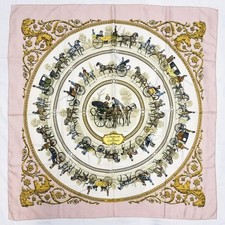 Hermes Carre 90 La Promenade de Longchamps by P. Ledoux Silk Scarf picture