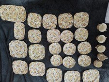 30 pcs Royal Winton Grimwades Bedale Floral Ceramic Teapot England picture