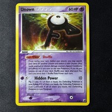 Unown (F) F/28 Holo Rare 2005 EX Unseen Forces Pokemon Card picture
