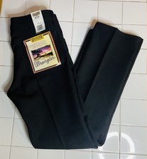 NWT Wrangler Men's Wrancher Dress Jeans Various Sizes Black  - 82BK Bootcut picture