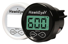 HawkEye In Dash Depth Finder/Sounder - Transom Mount OR Glue In-Hull Transducer picture