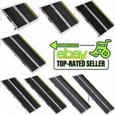 2/3/4/5/6/7/8/10FT Home Wheelchair Ramp Non-Skid Folding Aluminum Ramps Steps picture
