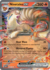 NINETALES EX 038/165 DOUBLE RARE 151 POKEMON NEAR MINT picture