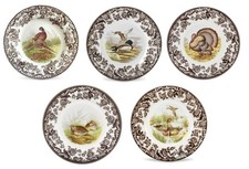 Spode Woodland Set Of 5 Luncheon   Plates- 5 unique designs ---3748--- picture