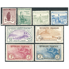 FRANCE N°148/155 NEW STAMPS 1ST COMPLETE SERIES ORPHANS SIGNED BROWN picture